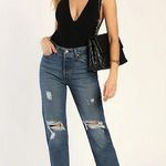 Levi's Levi’s Wedgie Icon Fit Medium Wash Distressed Cropped High-Rise Jeans Photo 0