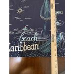 Caribbean Joe  Womens 3X Blue Top Shirt Embellished Embroidered Beach Cottage‎ Photo 3