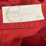 Cato Women Ankle Pants Straight Leg 18/20 Burnt Orange Cotton Stretch Casual Photo 1