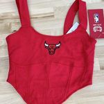 Forever 21  Red NBA Chicago Bulls Women's‎ Crop-top - Size S Photo 0