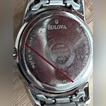 Caravelle by Bulova Ladies Watch Diamonds Black Dial Two Tone Bracelet Photo 7