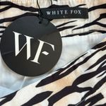 White Fox Boutique NWT White Fox Places to Go Mini Skirt Sz S Zebra Print Clubbing Going Out Baddie Photo 3