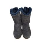 UGG  Bailey Bow II shearling suede winter Navy Mouton Women's Boots y2k sz 9 Photo 2