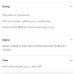 Torn By Ronny Kobo Stylish Denim button up blouse NEW Photo 5