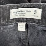 Abercrombie & Fitch Women's Ultra High Rise Straight Jeans Faded Black Size 6 Photo 5