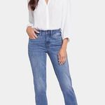 NYDJ  Margot Girlfriend Jeans Rockie Medium Blue Wash Relaxed Slim Straight leg Photo 0