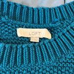 Ann Taylor Teal Women's crop Sweater Photo 1