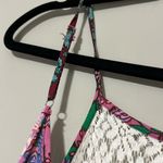 Kori  AMERICA size medium pullover dress multicolor floral paisley crochet halter Photo 4