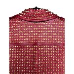 Alice + Olivia Krishna Leather Cropped Moto Jacket Bordeaux Women’s Size XL Photo 2