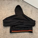 Aviator Nation  Logo Striped Cropped Hoodie Photo 4