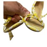 Alexandre Birman  Clarita Yellow White Heels Sz. 41 (9.5-10) Photo 5