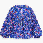Isabel Marant EUC  Etoile Salika Puff Sleeve Floral Print Shirt size 38 US 6 Photo 0