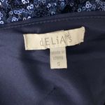 Delia's Vintage 90s Sequin Party Dress S Blue Lined Tulle Petticoat Zipper Photo 6