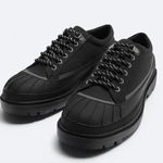 ZARA NWT  BLACK LACE UP SNEAKER CHUNKY LUG SOLE Y2K EU 42 US 8.5 Photo 0