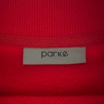 Parke Valentine’s Day Red Embossed Mockneck Sweatshirt NWT Size undefined Photo 4