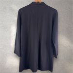 Eileen Fisher  Full Zip Viscose‎ Stretch Longline Tunic Top Cardigan Lagenlook L Photo 4