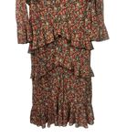 Nasty Gal  Tiered Ruffle Floral Print Dress Long Maxi Size UK 12 US 8 Photo 3
