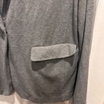 Uniqlo Women's Gray Knit Blazer Jacket Size L Cotton Blend Casual Work Photo 1