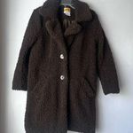 C&C California  Dark Brown Sherpa Teddy Coat M Photo 0