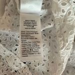 J.Crew  White Lace Puff Sleeve Blouse Cotton Short Sleeve Women's Size 4 Photo 3