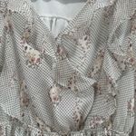 Carly Jean Los Angeles  size‎ Small Ruffle Midi Dress Long Sleeve Paisley Dot Photo 3