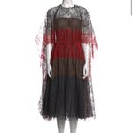 NWOT Valentino lace cape sleeve dress size8 Black Size 8 Photo 3