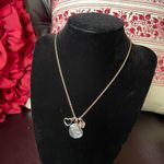 Michael Kors 3-PC Charms MK Logo 2 Hearts Rose Gold Brass NecklaceNWT MKJ7800791 Photo 1