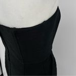Lilly Pulitzer LILLY‎ PULITZER Black Textured Knit Strapless Short Dress Knee Length Stretch Photo 5