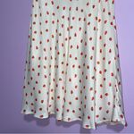 ZARA NEW Strawberry Print Mini Dress Women Size L Satin Babydoll Soft Girl Flirt Photo 9