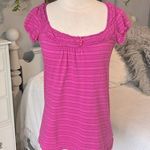 Dolled Up Romantic  Retro Pink Knit Top Short Sleeve Photo 0
