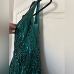 Clarisse  Glitter Forest Green Sequin Ballgown Photo 5