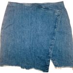 Madewell #138  Cross Front Jean Skirt Photo 1