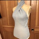 Lavishly Paris NWT, Women’s Baby Blue Crisscross Halter. Photo 10