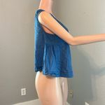 Madewell  Denim Blue Button Front Vest Crop tank Top Fitzgerald Wash Size XS #130 Photo 1