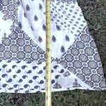 ZARA TFR Paisley Print Dress Blue White Long Sleeve Bohemian Mini Photo 5