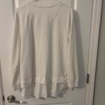 Calvin Klein  White Lace Up Layered Sweater, Sz XL Photo 1