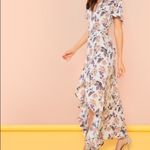 ✨2xHP✨Petal Sleeve Wrap Dip Hem Dress✨ Purple Size M Photo 2