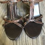Banana Republic leather strappy snakeskin sandals Photo 1