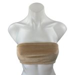 SKIMS NEW Fits Everybody Brown Sleeveless Strapless Bandeau Tube Crop Tank Top S Photo 0