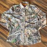 SHE Outdoor Performance Lightweight Long Button Down Shirt TrueTimber Kanati Brown Size L Photo 0