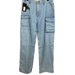 Rag and Bone Nora Cargo Utility Jeans Mid Rise Rigid Denim Lakeside Wash 30 NWT Photo 1