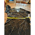 H by Halston Black Crushed Velvet Dress - Size 2x Photo 6