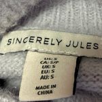 Sincerely Jules Purple Lilac Long Sleeve Dolman Turtleneck Sweater Top Size S Photo 2