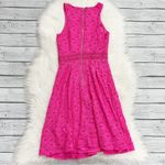 Laundry by Shelli Segal  pink lace crochet dress Photo 1