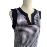 SARA CAMPBELL Blue White Gingham Plaid Shift Dress Size Small Photo 5