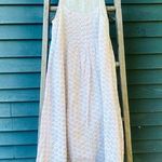 CP Shades  Lia linen/cotton/silk white pink pattern midi dress size/xs Photo 0