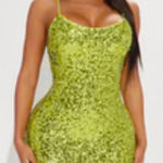Iris Twilight Sequin Mini Dress -
Lime
Size:‎ S Photo 0