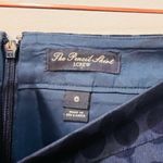J.Crew  The Pencil Skirt Navy Blue Polka Dot sz 6 Photo 4