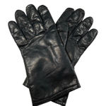 Aris Womens 8 Black Leather Thinsulate Driving Gloves Minimalist Classic Gift Photo 0