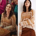 Madewell NEW Space-Dyed Staley V-Neck Pullover Sweater, size XL Photo 1